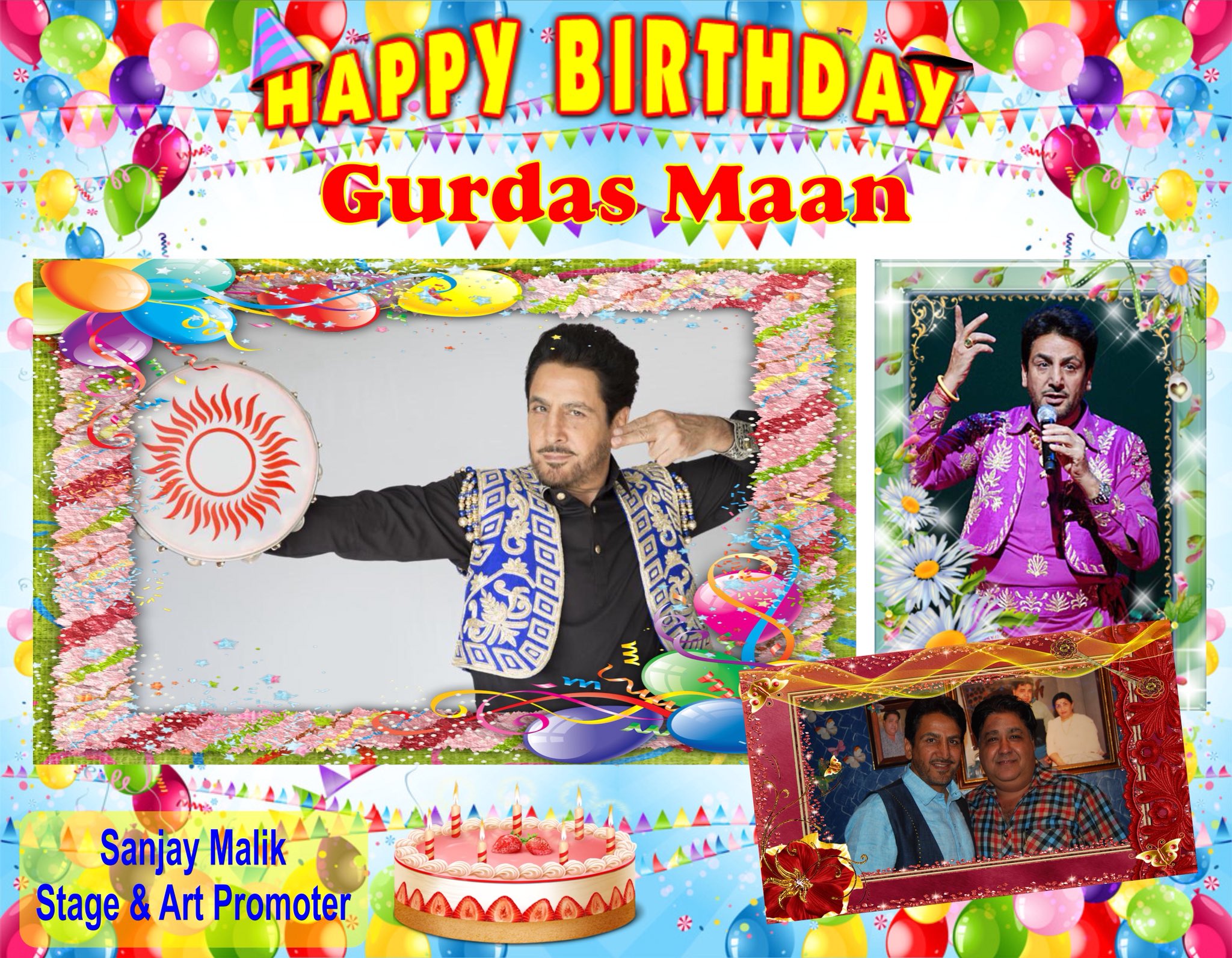 Happy Birthday to my always favourite Dr shri gurdas maan ji 
