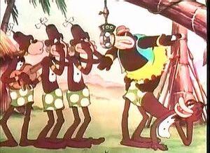 The shows "Jungle Jitters" and "The Isle of Pingo Pongo" show more depictions of black people as savages and unruly.