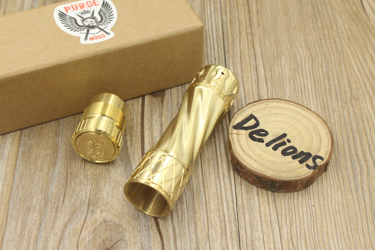 DelionsBen's tweet photo. The King Mod from Purge Mods family, brass and copper are available. 🔞
Top quality with good wholesale price for you. ����
Clones make Vape cheaper and easier.😎
#purgemod #kingmod #vapemod #vapemechmod #vapedevices #vapenews https://t.co/Ght6AK0sei