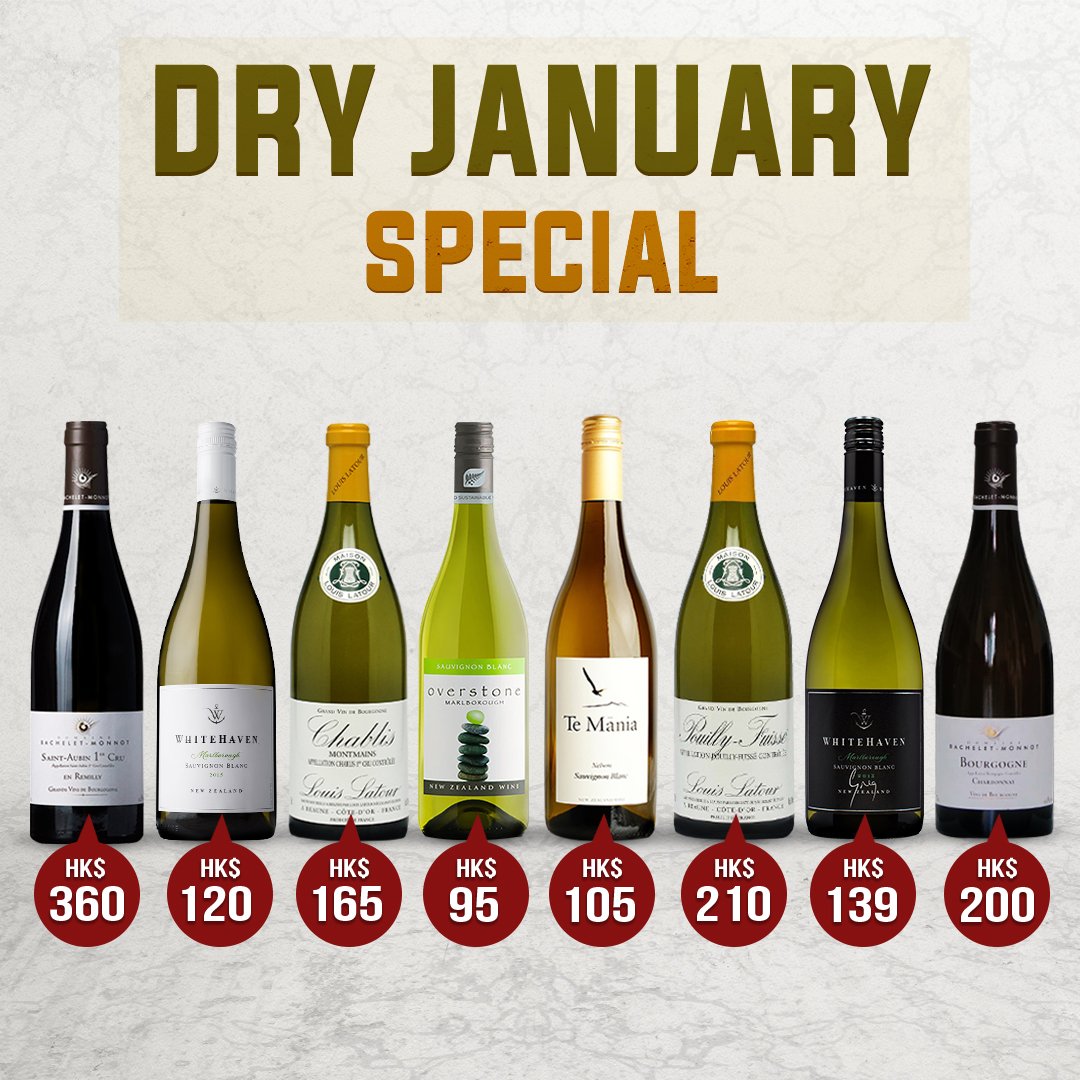 bidvino's tweet photo. New Year's resolution with a fun twist! Visit https://t.co/wSch3KDPVt & get up to 35% off on these selections
#RefinedCellar #Bidvino #BuyNowSpecial #WineHK #BuyNow #NewYear2018 #NewYearWine #NewYear #DryJanuary #Overstone #TeMania #Whitehaven #LouisLatour #DomaineBacheletMonnot https://t.co/Tw3EOruMIa