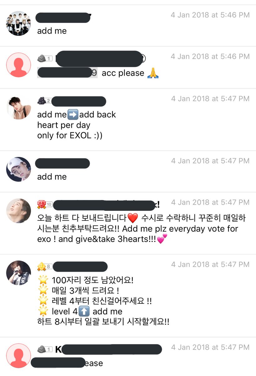 Sment Exo On Twitter To Add Friends Other Exols On The Kpop