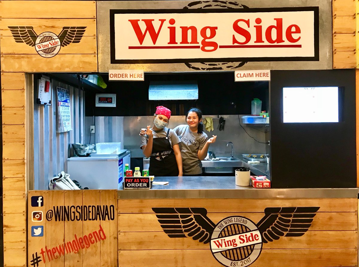 WingSideDavao's tweet photo. Thinking how to start your year right? 

Visit the Wing Legends at Wing Side located at Boxed Up Doña Vicenta Village, J.P. Laurel ave, Davao City. 

See you guys there! We are very excited to serve you with our mouth-watering wings! 😋 

Keep posted for our promos this year! 😊 https://t.co/sxQeb88nRX