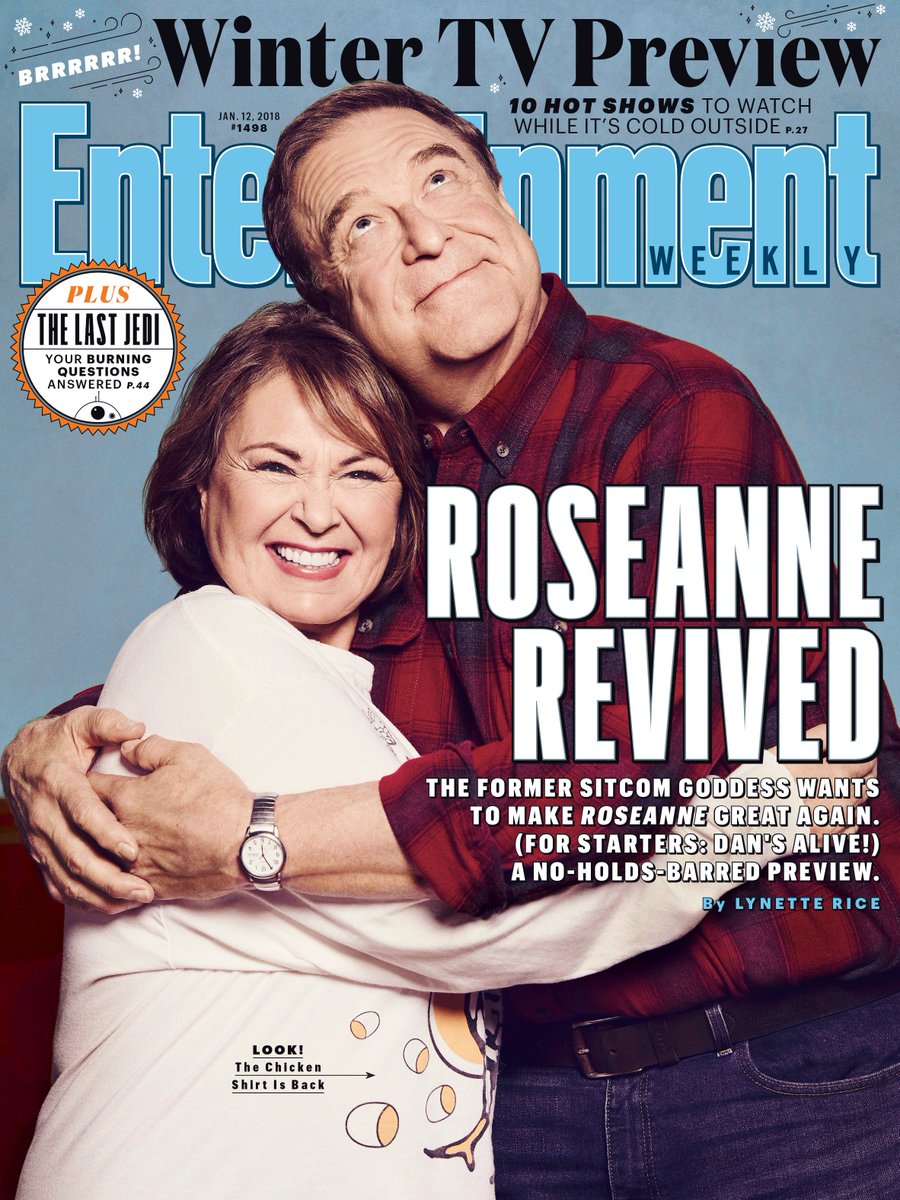 EW's tweet image. The Conners are back! Get exclusive scoop on the @RoseanneOnABC revival from all the stars: share.ew.com/75Pi0iQ #Roseanne