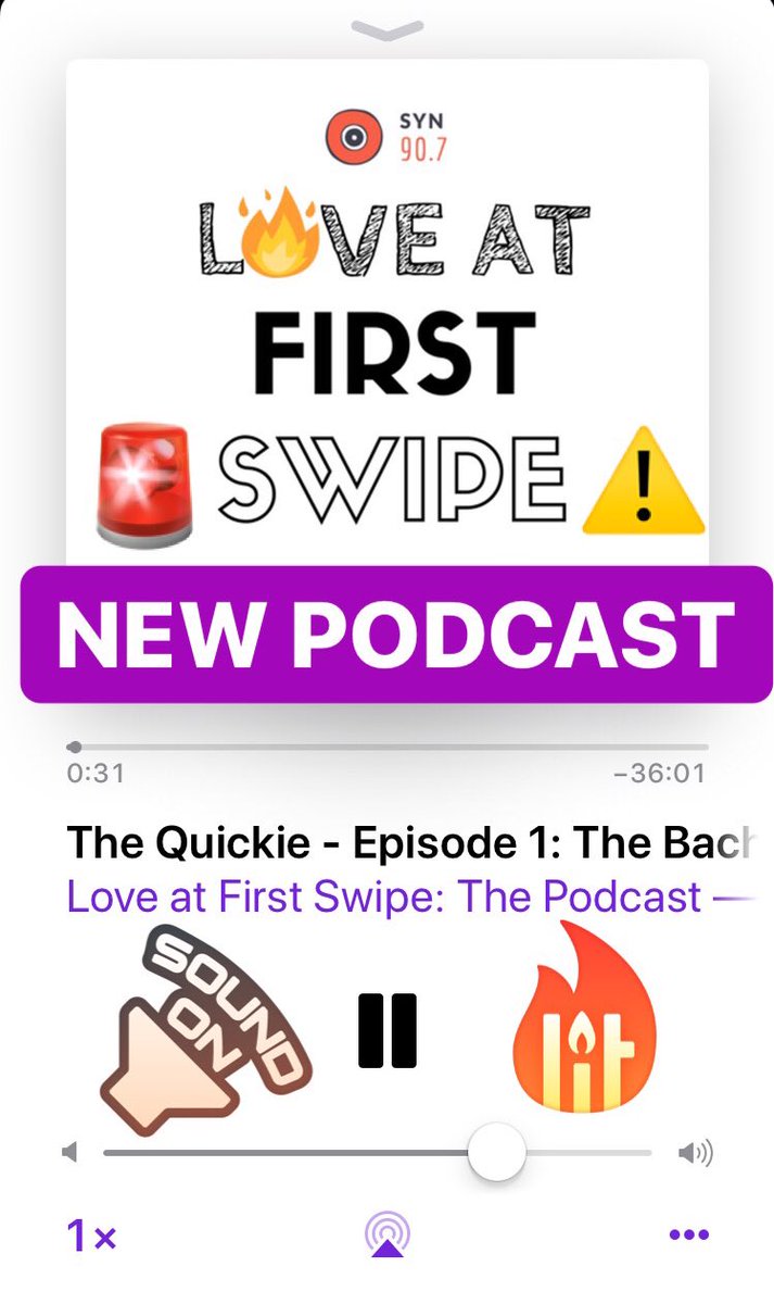 luvatfirstswipe's tweet photo. PSSST #newpodcast alert 🚨 https://t.co/O1ermmIT5V