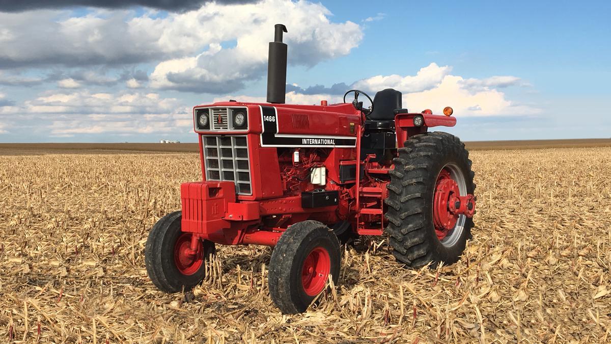 41 years of hard work and this International Harvester 1466 still gets the job done. #RedPower