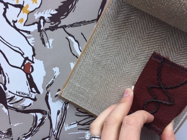 Colour, texture &amp; depth for this beautiful scheme
#wallpaper #hermes #pattern #texture #fabrics #interiordesign #interiorstyling #jojobradleyinteriors #cheshire #colour