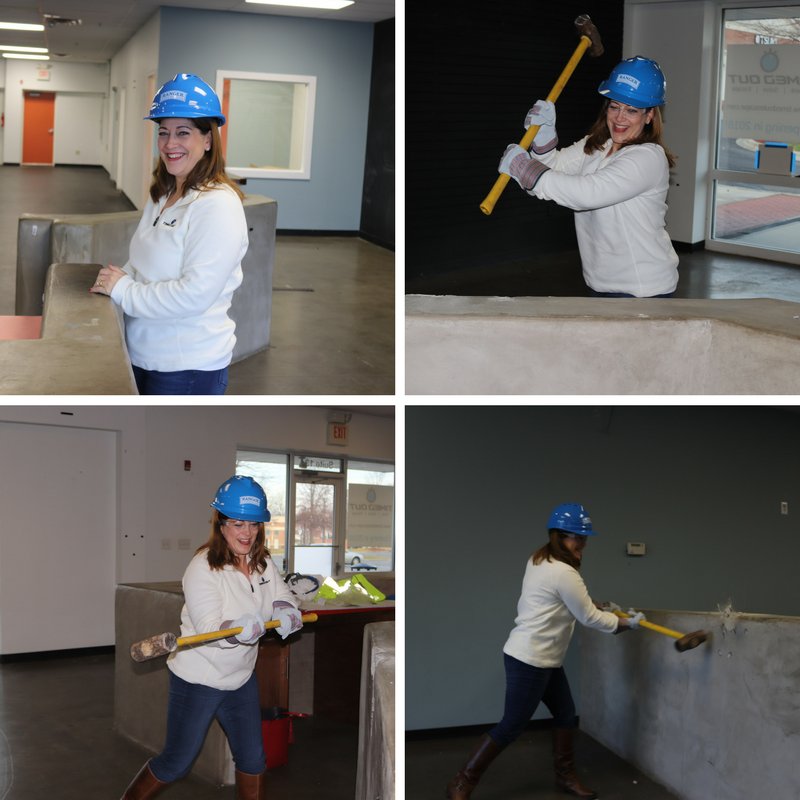 TimedOutEscape's tweet photo. Let the demolition begin! #TimedOutEscape #escaperoom #clt #cltbiz #ballantyne #localbiz #entrepreneur https://t.co/gkUmoyX60q