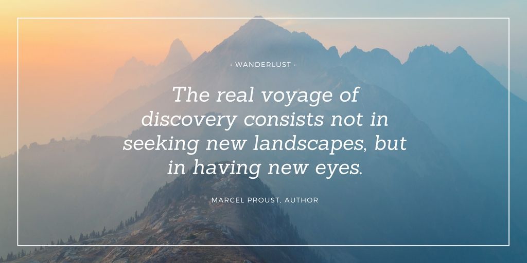 denomuigai's tweet photo. The real voyage of discovery consists not in seeking new landscapes, but
in having new eyes.

~ Marcel Proust, Author https://t.co/IElDxAtjxA