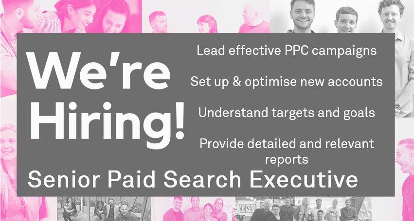 TheCandidateAL's tweet image. We're looking for a Senior #PPC  Exec to join our team.  Get in touch for more information.