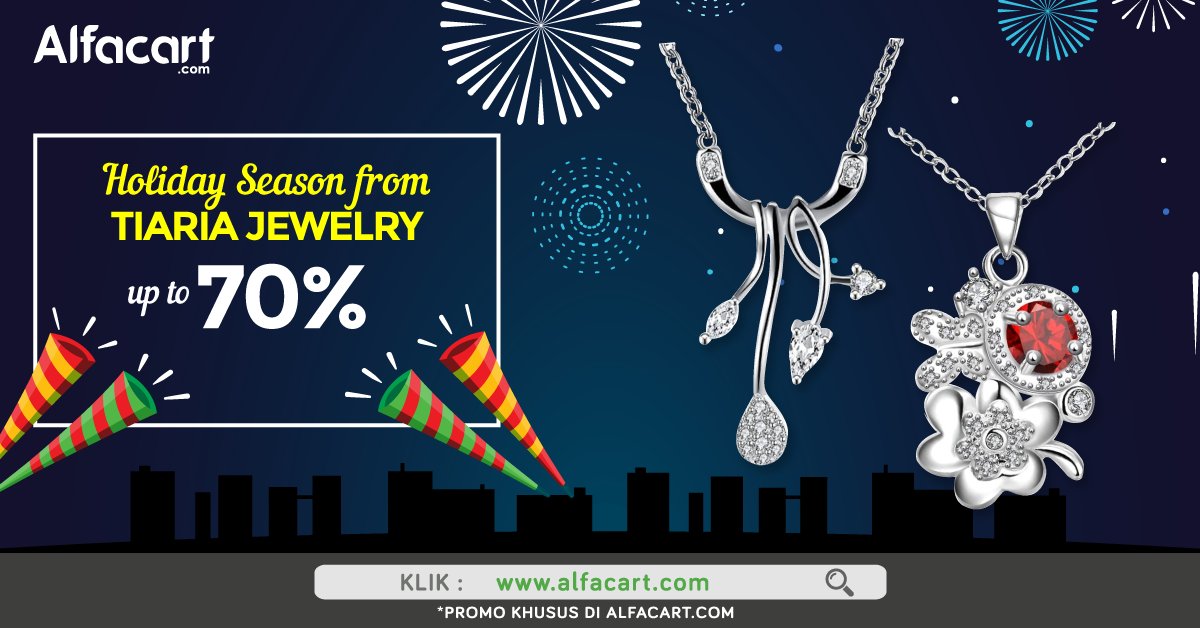 Koleksi perhiasan cantik dari Tiaria Jewelry! Ada diskon hingga 70% untuk Sahabat! Cek sekarang! Info Klik alfa.id/jewelryalfatw