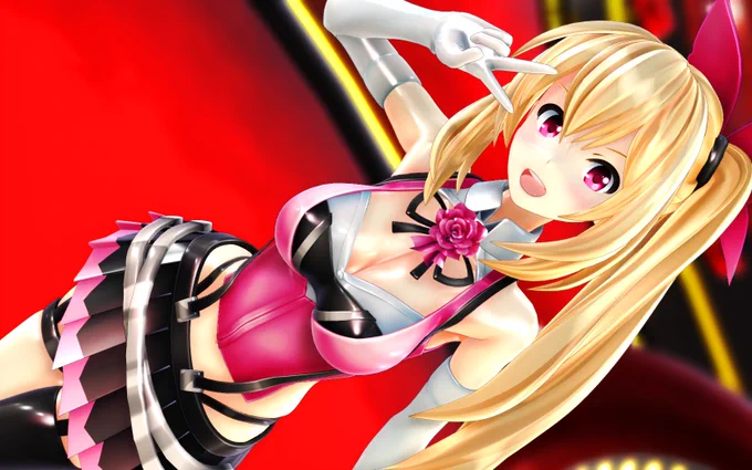 2Pカラー的な#MMD #MikuMikuDance #ミライアカリ 