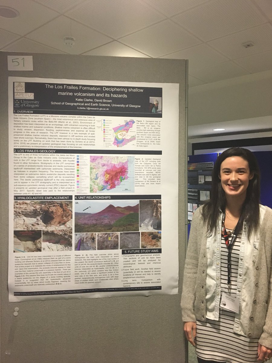 volcanoglasgow's tweet photo. Katie Clarke @gusolidearth  @UofGGES presenting her research at the VMSG meeting. 

#volcano #geology #vmsg #leeds #cabodegata #spain #vmsg2018 #vmsgleeds18 https://t.co/Y6GBd8jckj