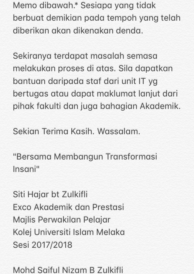 mppkuim's tweet photo. [PENDAFTARAN KURSUS BAGI SEMUA MAHASISWA/I SEMESTER 2 DAN KE ATAS SESI 2 2017/2018] https://t.co/qV0FxmdMyV