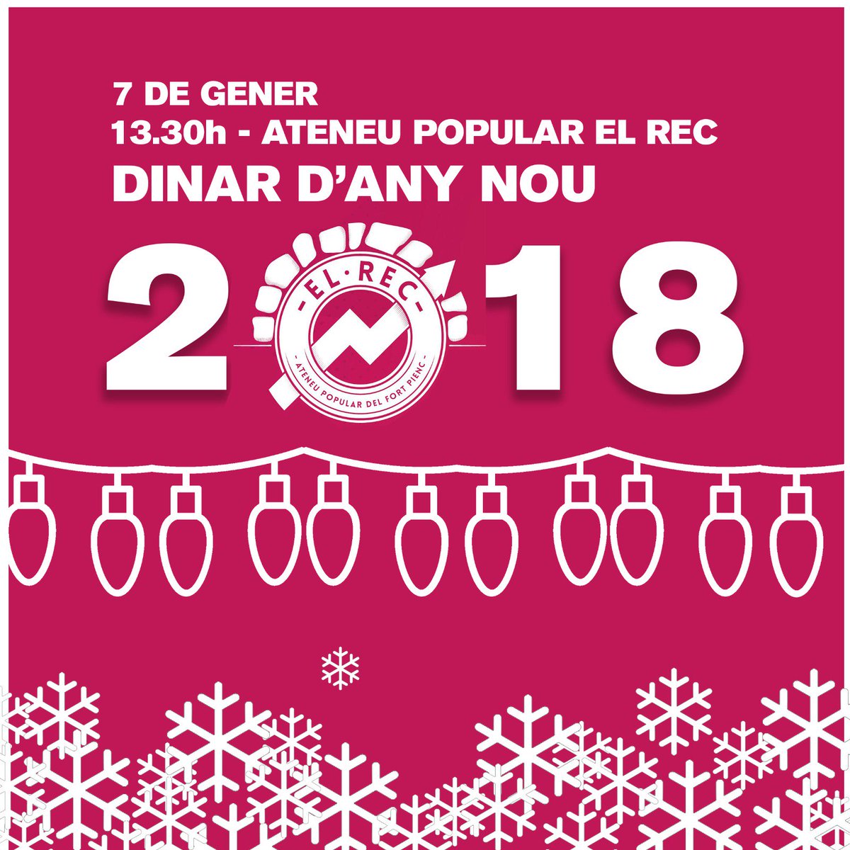 La Casa Groga 🏠 (@casagroga_fp) on Twitter photo Què és el millor que pots fer per acabar les festes??? Doncs venir al dinar d'any nou que hem preparat els col·lectius de EL REC! T'esperem el dia 7! Juntes fem barri. <a href="/FuriaFeminista/">Fúria Feminista FP</a> <a href="/CJXiroc/">Casal de Joves Xiroc</a> @ArranFortPienc <a href="/HemisferiaCat/">Hemisfèria.cat</a> <a href="/LAmpliFP/">L'Ampli Fort Pienc</a> <a href="/EsplaiXiroc/">Esplai Xiroc</a> Què és el millor que pots fer per acabar les festes??? Doncs venir al dinar d'any nou que hem preparat els col·lectius de EL REC! T'esperem el dia 7! Juntes fem barri. <a href="/FuriaFeminista/">Fúria Feminista FP</a> <a href="/CJXiroc/">Casal de Joves Xiroc</a> @ArranFortPienc <a href="/HemisferiaCat/">Hemisfèria.cat</a> <a href="/LAmpliFP/">L'Ampli Fort Pienc</a> <a href="/EsplaiXiroc/">Esplai Xiroc</a>