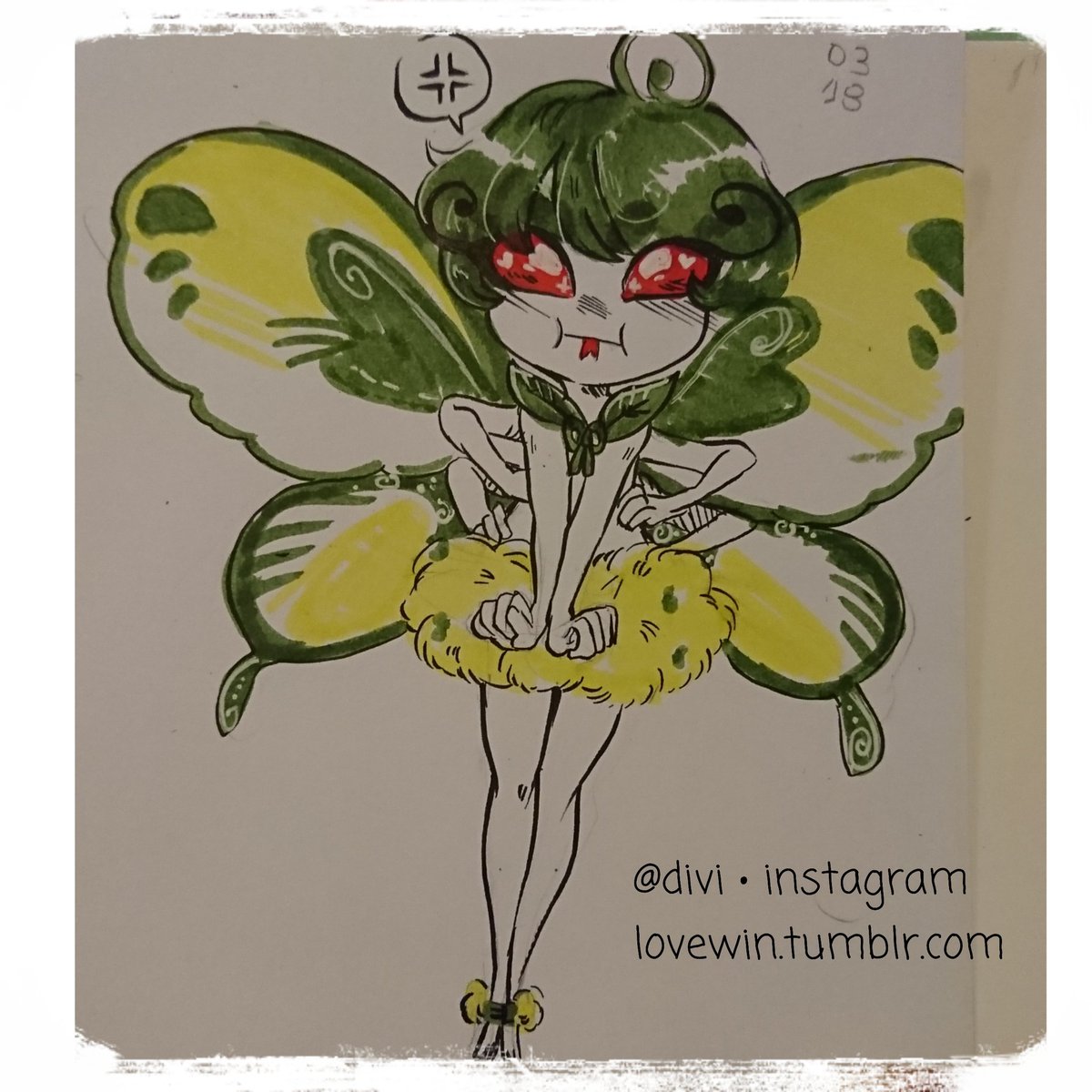 lovewin's tweet photo. Here's my #angrybutterfly for one of this weeks @sketchplanner prompts. I used only this months @ArtSnacks as well. 💢😤🦋 https://t.co/JkdVZbDzXA