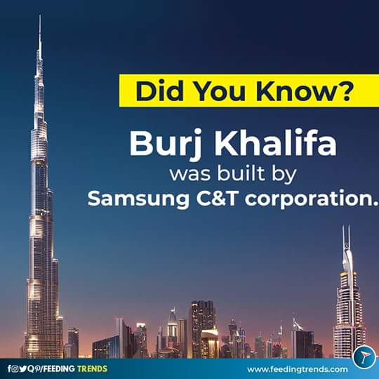 Feeding Trends On Twitter Did You Know Burj Khalifa Was Built