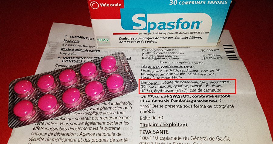 LLP_Le_Vrai's tweet photo. Nanoparticules : dioxyde de titane et érythrosine dans le Spasfon du laboratoire Teva https://t.co/SqaaN105af https://t.co/JlnrTGHgXh