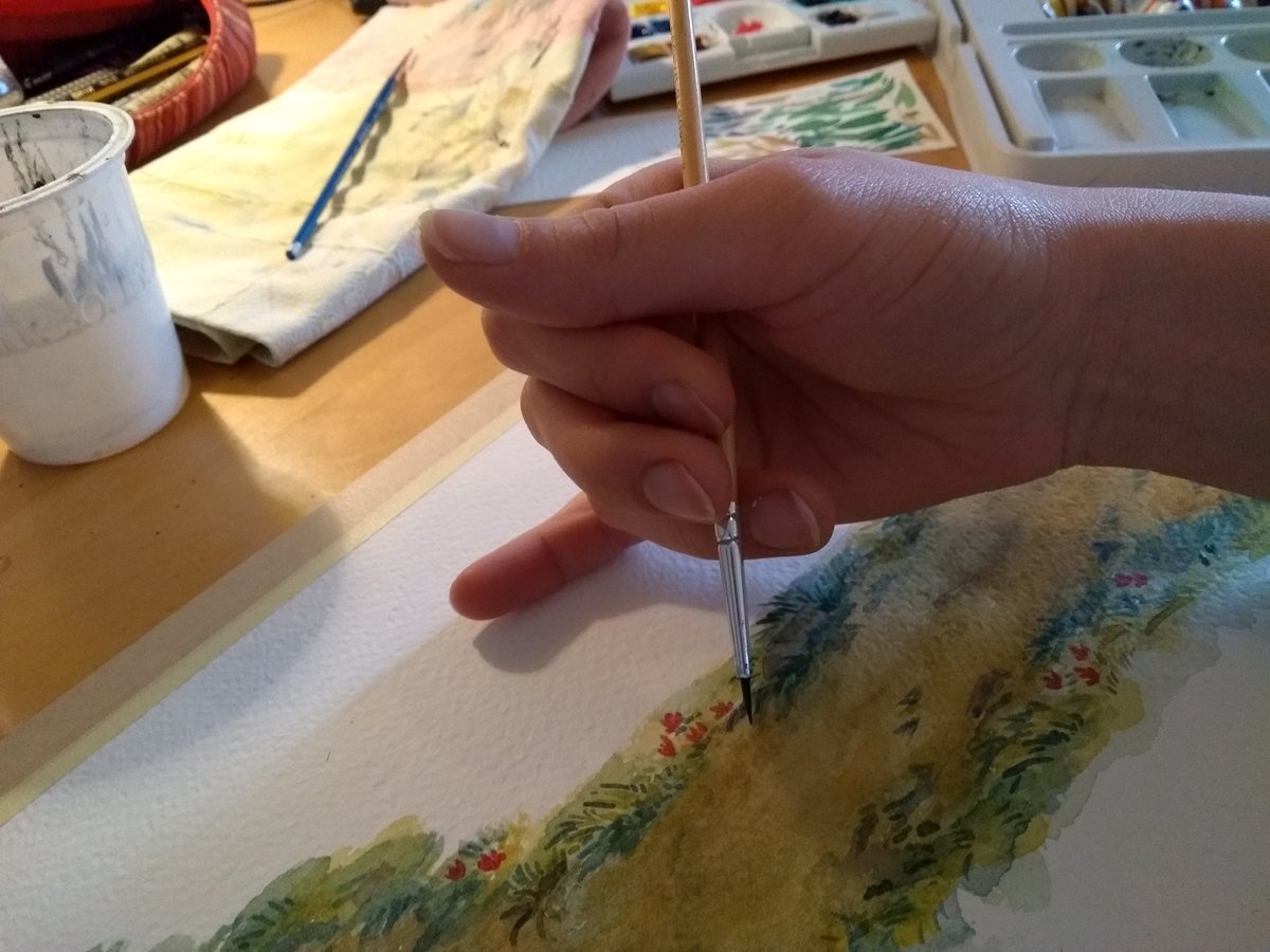 Cornopardo's tweet photo. Is my grip more metal 🤘🏻 or more "afternoon english tea ☕"? 
#sellingsunlight #wip https://t.co/2FhUtbosrx