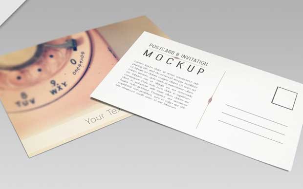 Download Creativeline On Twitter Free Postcard Mockup Psd Download Https T Co 6lrejecki0