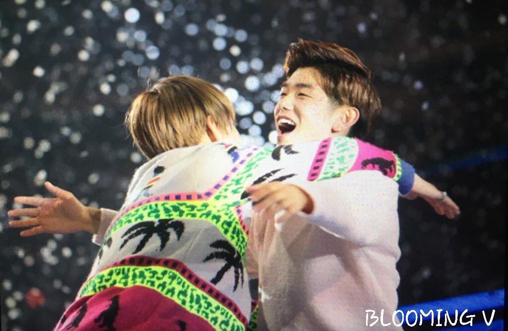 Eric Nam Tae's hyung who jokes around with him. They literally share cute hugs and goof around together.