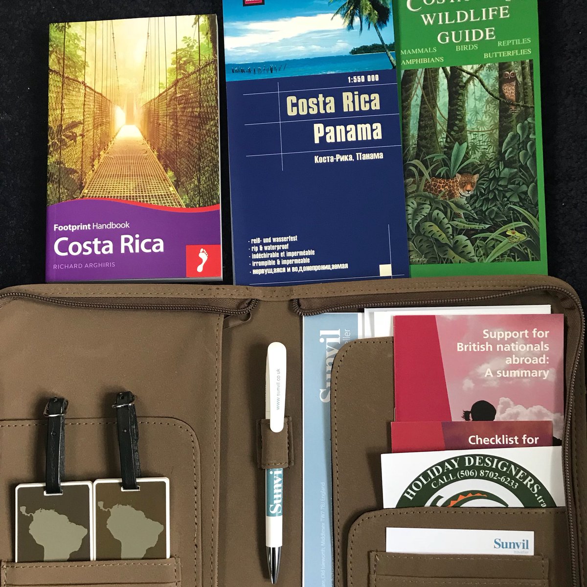 silver_compass's tweet photo. Lovely #travel pack from #sunvil for clients travelling to #CostaRica - fancy the #adventure of a #lifetime? Call Silver Compass on 01225744992 https://t.co/lUIVc9IYEf
