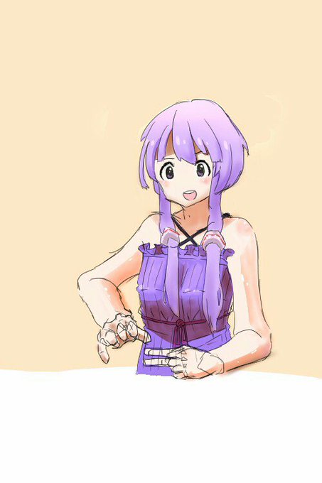 「ホルターネック 紫髪」のTwitter画像/イラスト(古い順)
