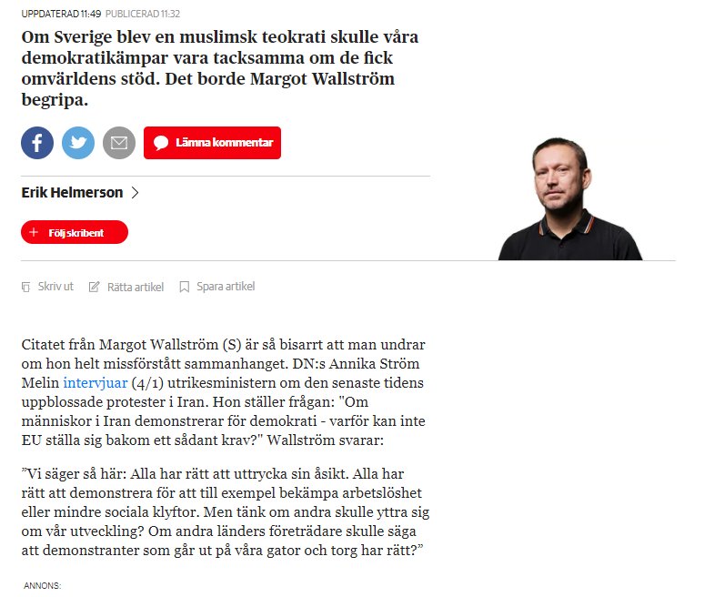 alexruckemann's tweet photo. Skrämmande uttalande från utrikesministern https://t.co/RrhuFzw7Nc https://t.co/5SdZWRZkRo