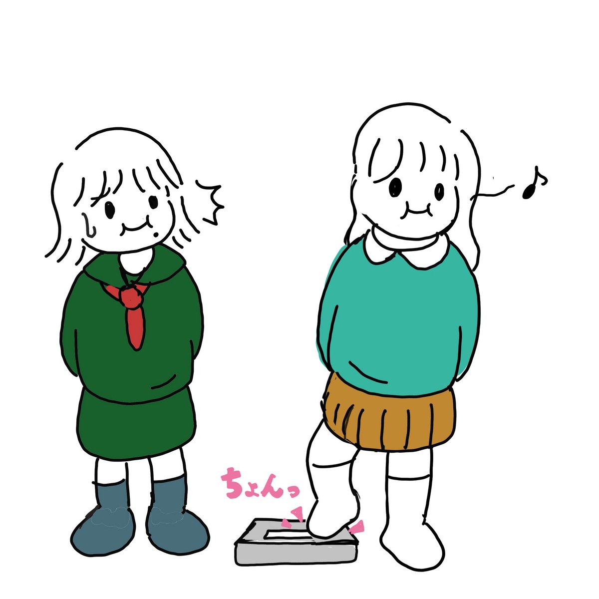 odorukodomo8910's tweet photo. 恋する女の子たちとお正月太り。 https://t.co/eFVTCDyzRZ