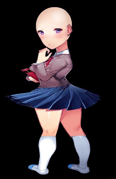 Making your favorite characters bald! on X: Sayori (Doki doki