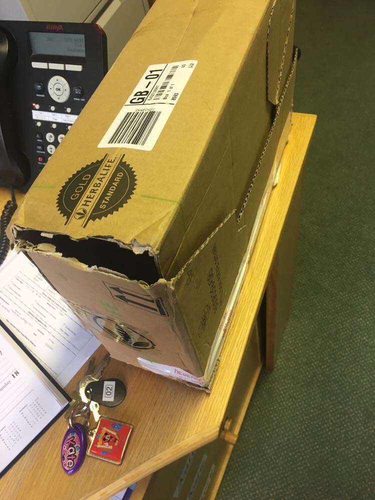 nathhbl86's tweet photo. Shocking service by @DPD_UK lately products missing and damaged, organised to leave in a safe place then left On a door step in the rain when they have been told where to leave it ?damaged boxes and products missing 😡 https://t.co/4FhKpp4s1R