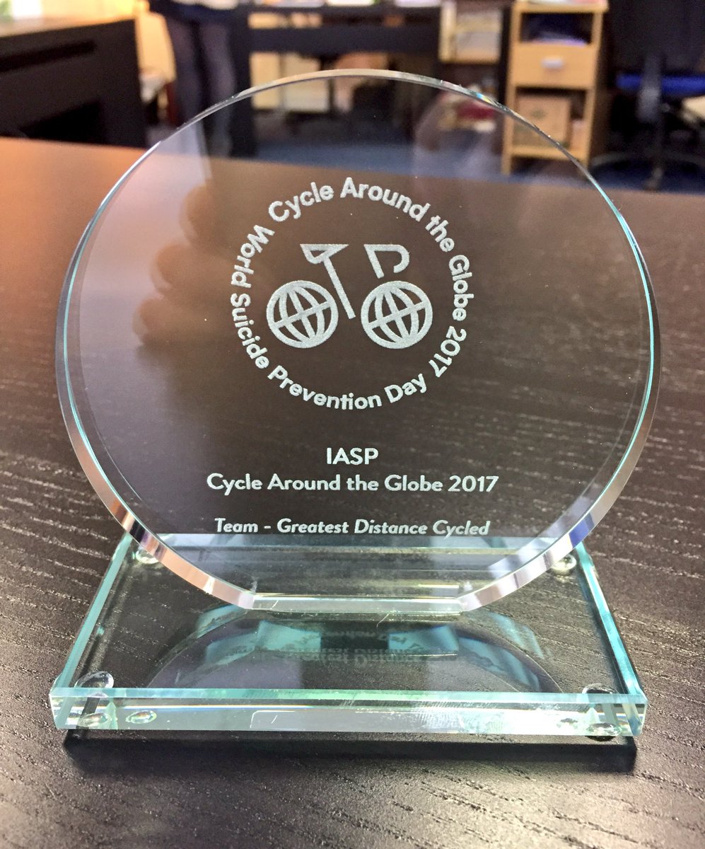 PietaHouse's tweet photo. Did you take part in the #Pieta100 with us in September? Guess what? We won a trophy!

Our team covered the greatest distance, cycling a combined 121,761km! https://t.co/swdvE1Gqlj