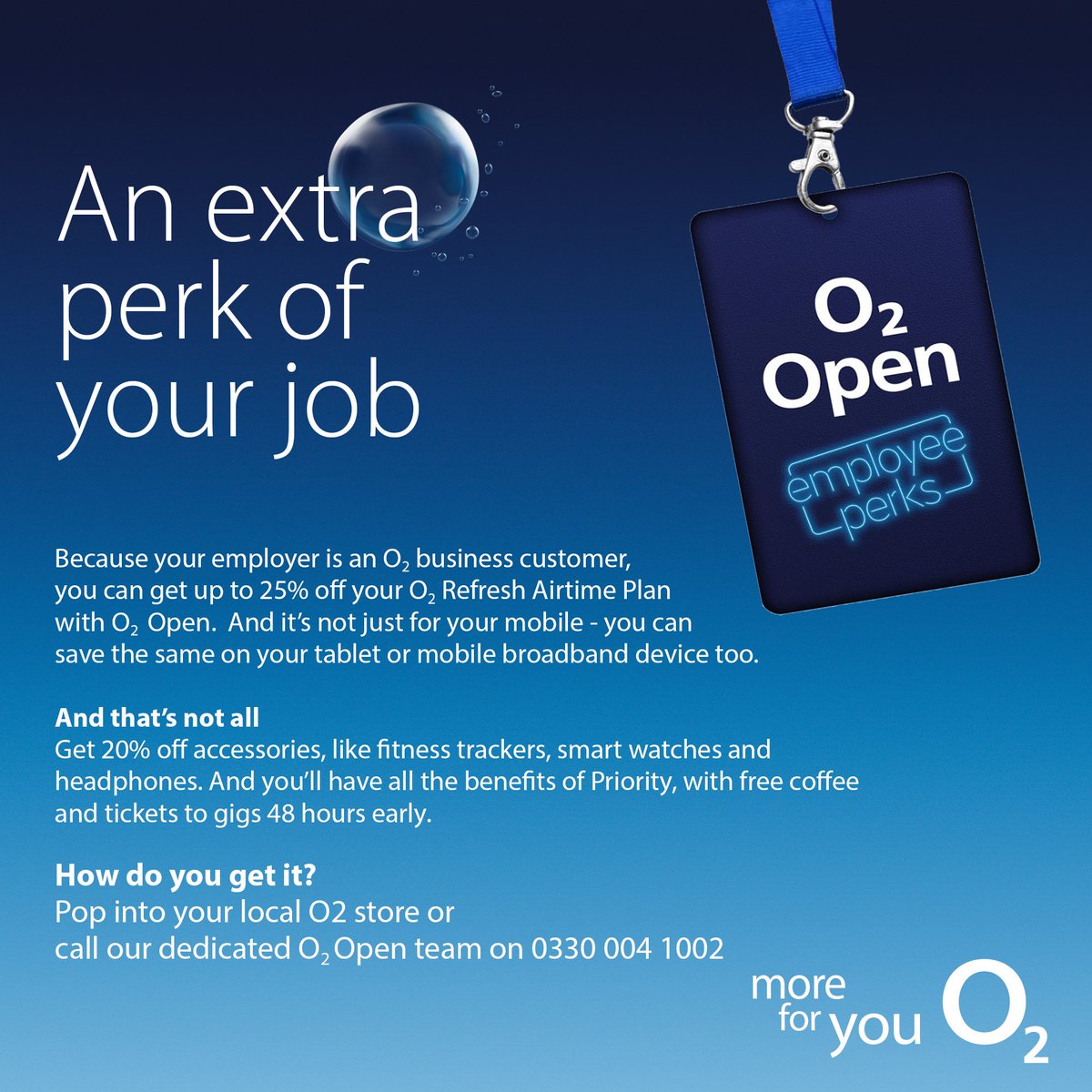 MMDComms's tweet image. 📲 Do you work for one of these companies? You're eligible for up to 25% #O2Open discount on your mobile, tablet &amp;amp; accessories! Give us a call on 📞 0330 004 1002 or pop into your local #O2 store for all the info o2.co.uk/open