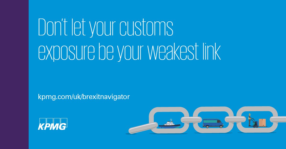 kpmguk's tweet photo. 'Trusted Trader' status could keep your supply chains running smoothly after Brexit. @BobJonesKPMG, KPMG customs lead, explains how to beat the customs queues if #Brexit breaks down. #BrexitNavigator https://t.co/Sdc5X61QeL https://t.co/pXmdT1seDz