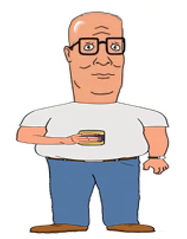 Making your favorite characters bald! on X: Hank Hill (King Of The Hill)   / X