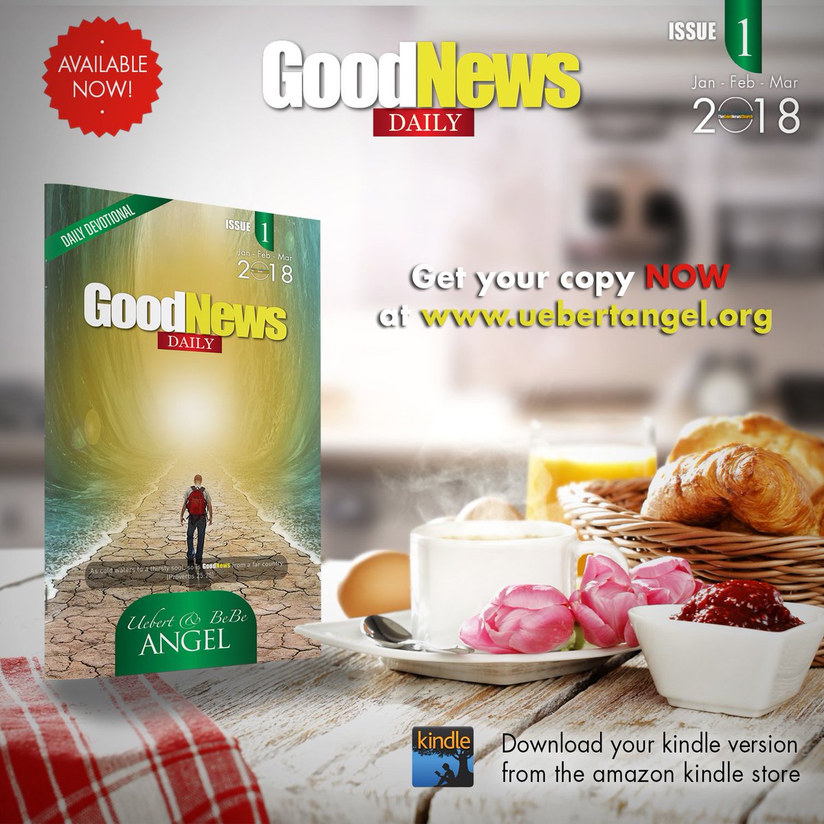 TGNWOfficial's tweet photo. Grab your copy of the @GoodNewsDailyD, hard copy available from https://t.co/dcI5zhVxp8 and walk in this #YearOfthePillarOfFire with a Prophetic Word for each day!
#uebertangel #bebeangel #goodnewsdaily #goodnewsrevolution #goodnews #power #prophetic https://t.co/bpwp9vcWUY