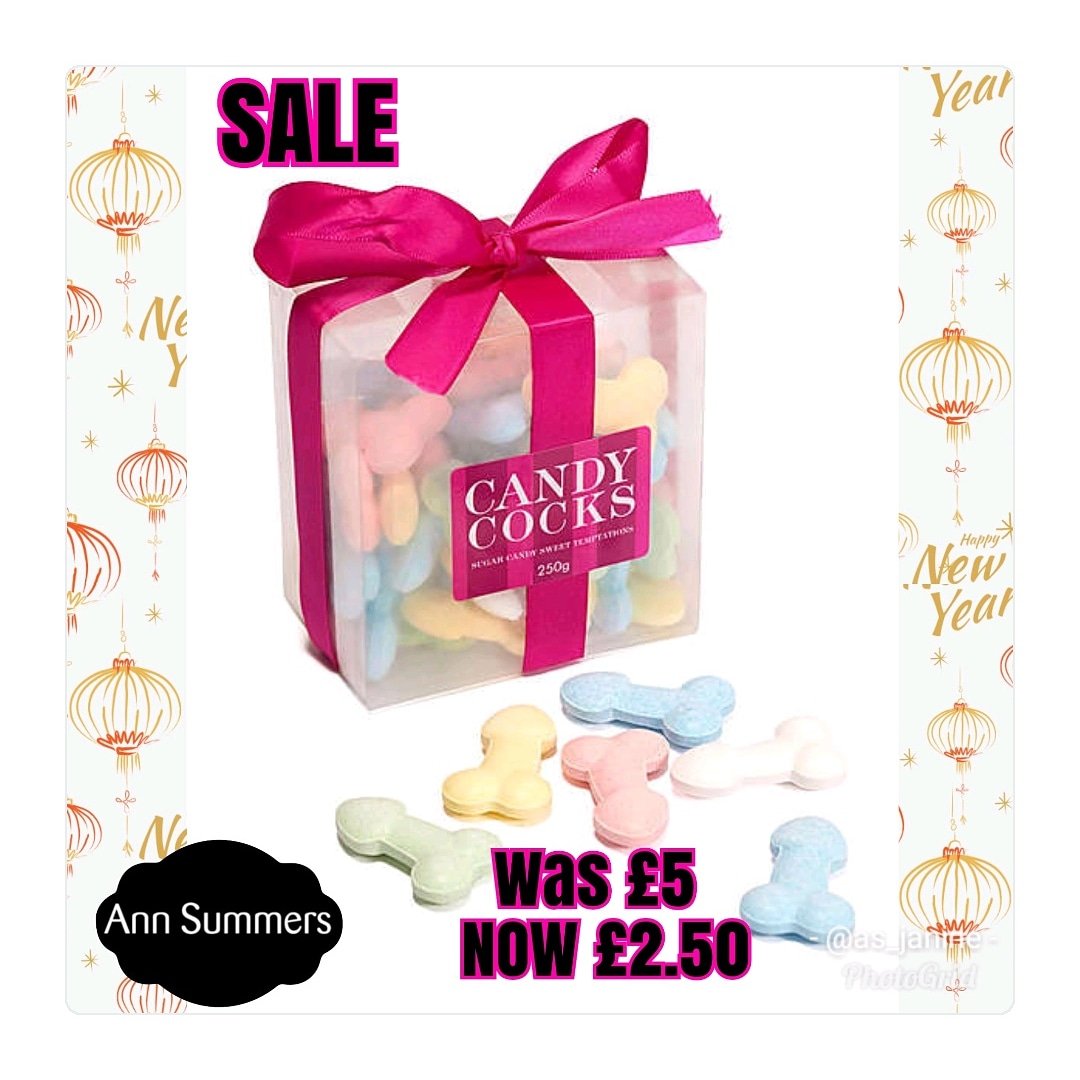 AS_Janine's tweet photo. π¨ HALF PRICE π¨ Our Candy Cocks are just Β£2.50 in the sale! Message me to order π€ #annsummers #sale #halfprice #candycocks #candy #naughty #fun https://t.co/KeTWjF8C7L