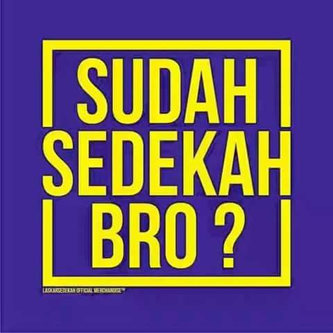 “Bersegeralah bersedekah, sebab bala bencana tidak pernah bisa mendahului sedekah." (HR. Imam Baihaqi). 

#LaskarSedekahMalang #komunitassedekah #yuksedekah #yukberbagi #ngalam