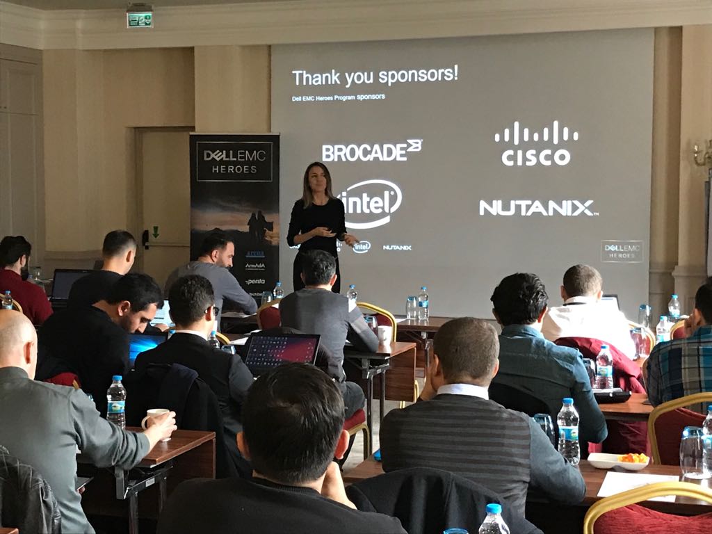 Great day with our partners! Thanks to our sponsors! #DellEMC #Heroes