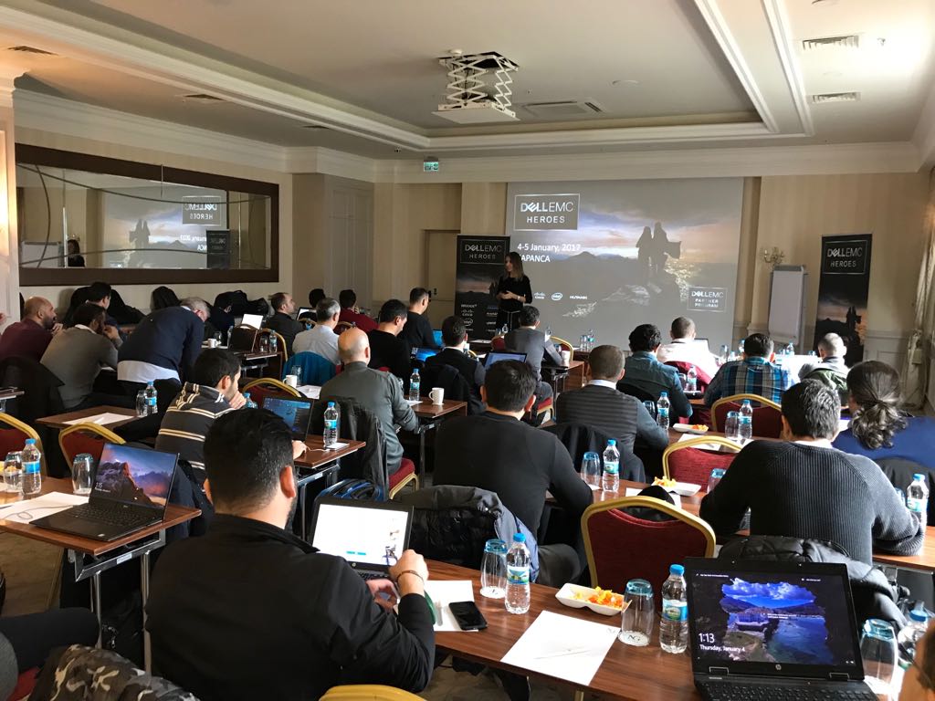 Great attendance !great partner presales members! #DellEMC Turkey, #Heroes