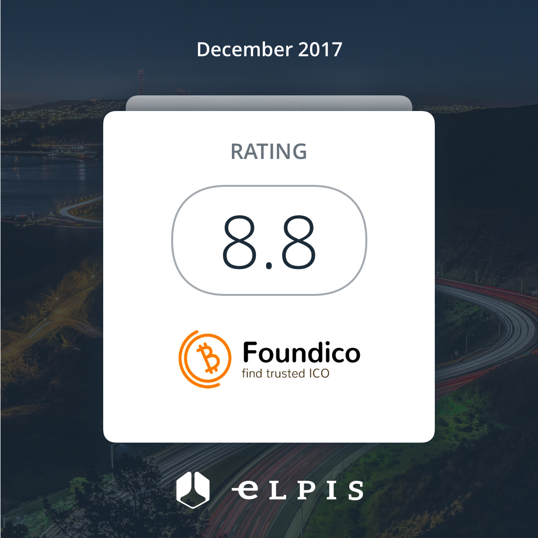 elpis_invest's tweet photo. We've been voted positively by one of major #ICO listings @Foundico @elpis_invest will release the first #crypto-equity #token in the #ICOs market we are also going to be reviewed by on of top legal companies in the world! Elpis is the 1st crypto-assets #AI #blockchain Fund https://t.co/UEBQul8H0X