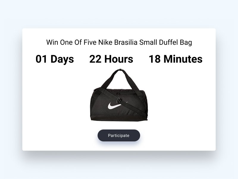 per_si_val's tweet photo. DailyUi 097: Giveaway
#DailyUi #day097 #Giveaway #ui #ux #design #UIdesign #UXdesign #webdesign #challenge #DailyUiChallenge https://t.co/ZPUFx2zOu1