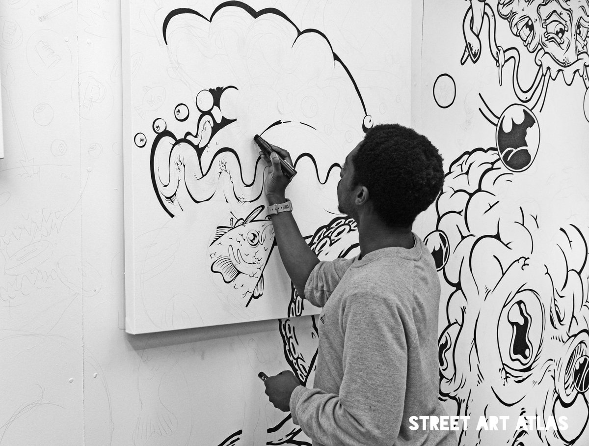 StreetArtAtlas's tweet image. Canvas progress for #gumsandtongue #doingmorelines @CreativeDebuts Ends 9th Jan @thecaptainkris @TonyBoyDrawings @@riffdraw Blog coming soon. #CaptainKris #TonyBoy #TonyRiff #creativedebuts #urbanart #ArtOnCanvas