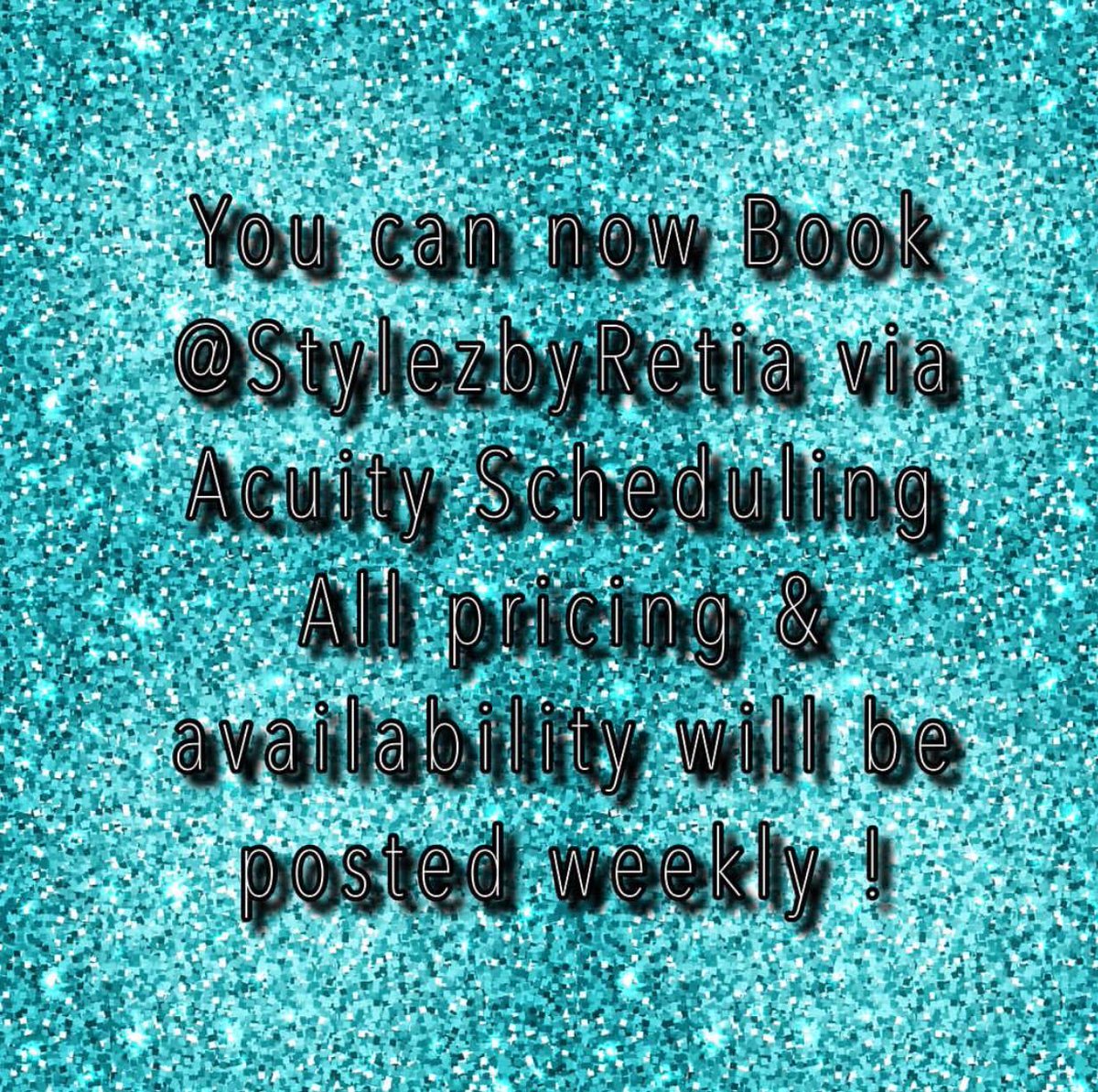 MissRetia's tweet image. Link in Bio‼️‼️‼️
All Prices &amp;amp; Availability will be posted on Acuity Scheduling !!! #stylezbyretia #naturalhaircare #acuityscheduling #sewins #bundlesdeal #ncbraider #atlbraids #labraider #lastylist  #dopestylist #dopebraider