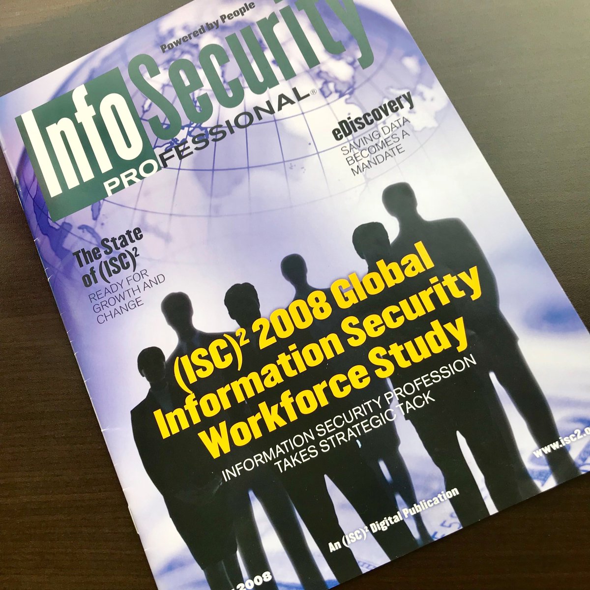 ISC2's tweet photo. It's been TEN YEARS since the first issue of InfoSecurity Professional Magazine! Incredible accomplishment! What threats were you dealing with in 2008? #TBT https://t.co/pEdDA7vhXW