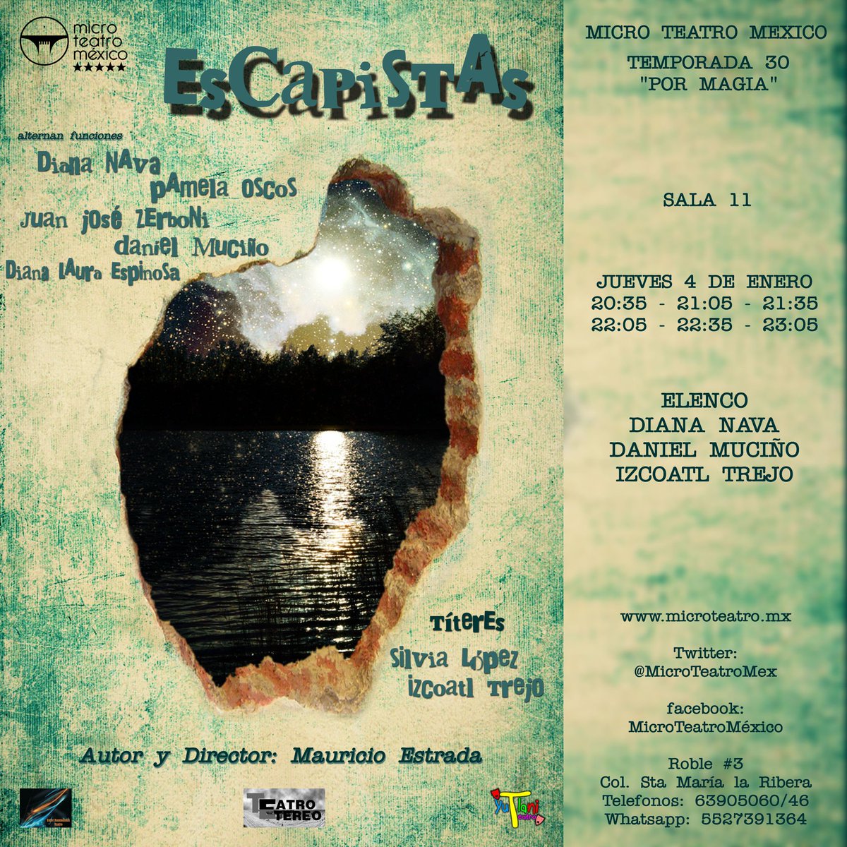 ElTangoPatronMt's tweet photo. Sigamos haciendo magia hoy en la funciones de la Temporada #porMagia de @MicroTeatroMex, los esperamos junto con nuestras obras hermanas de Infantil, Intro, Central y Golfa, no olvides que puedes armar tu combo #armatucombo #MicroTeatroMexico #SomosMicroteatro #Microteatromex https://t.co/NvBlOVN6es