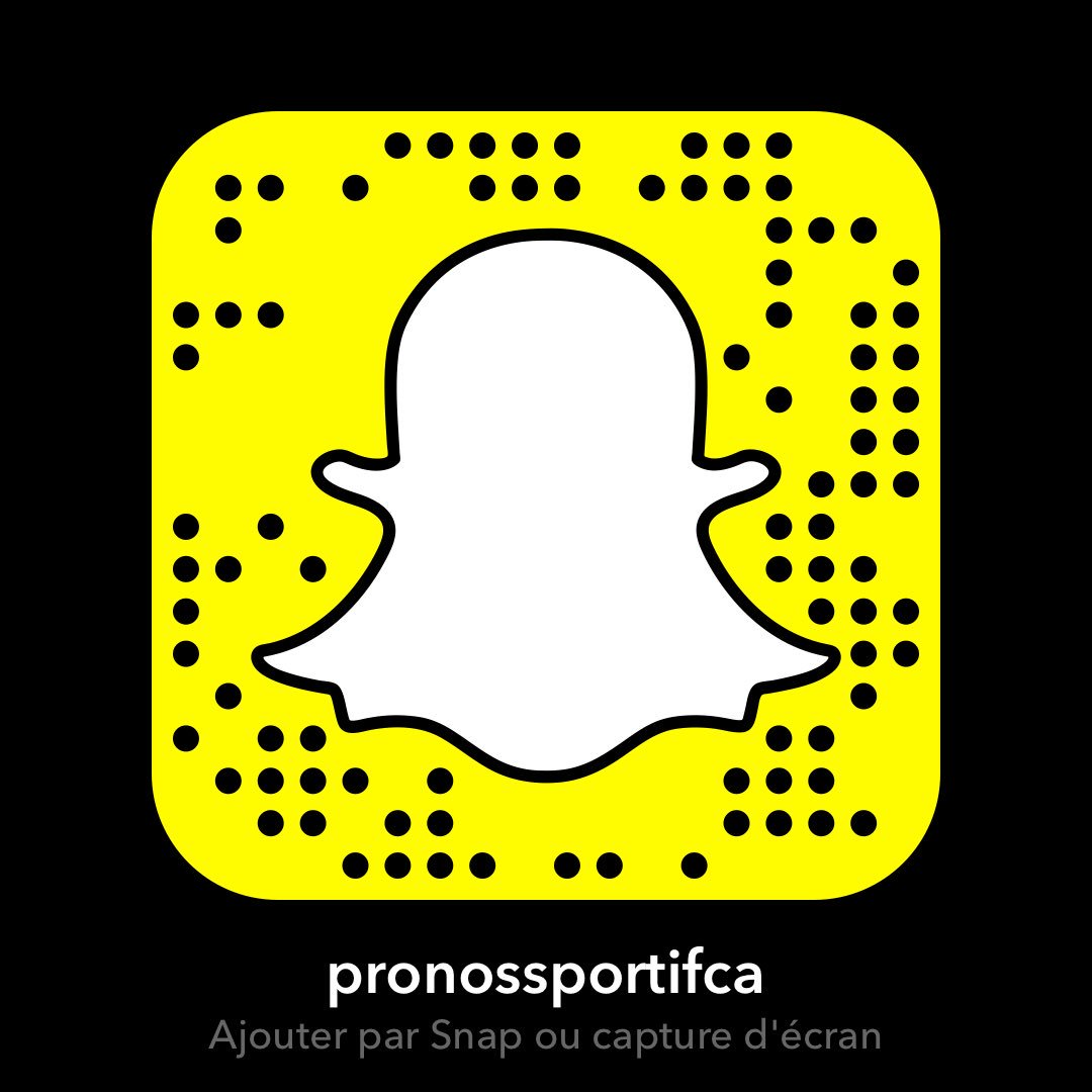 PronosCa's tweet image. Voici le snapcode les amis ;)