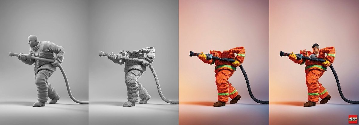 owenmorgs's tweet photo. Ads for #LEGO that would truly inspire a child's imagination, as well as mine - since I always wanted to be a fireman! https://t.co/RlXYjs9pGx #AnotherDayAnotherDesignDollar https://t.co/6OqsoS1zNb