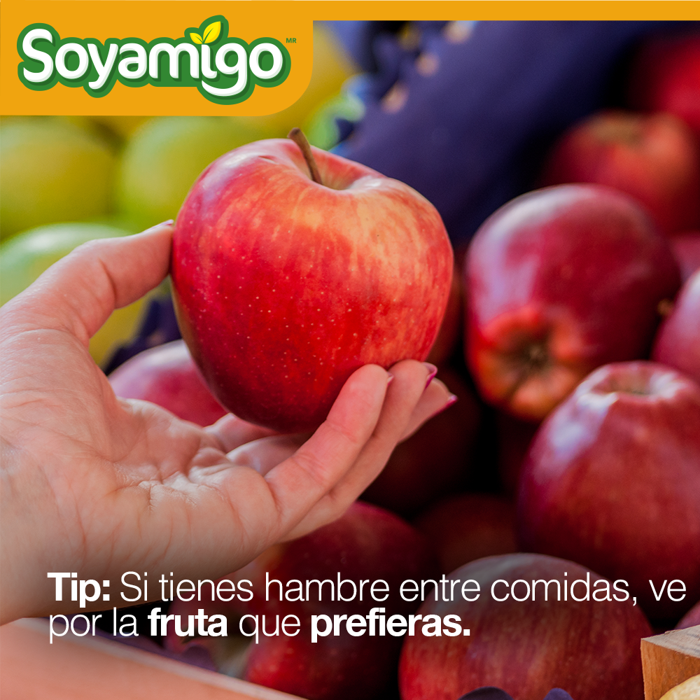 ¿Te da hambre a lo largo del día? no te preocupes, sigue el #TipSoyamigo de hoy #FelizJueves y ve por alguna fruta entre comidas, verás que eso te dará una sensación de saciedad y al mismo tiempo, mejorarás tu alimentación.