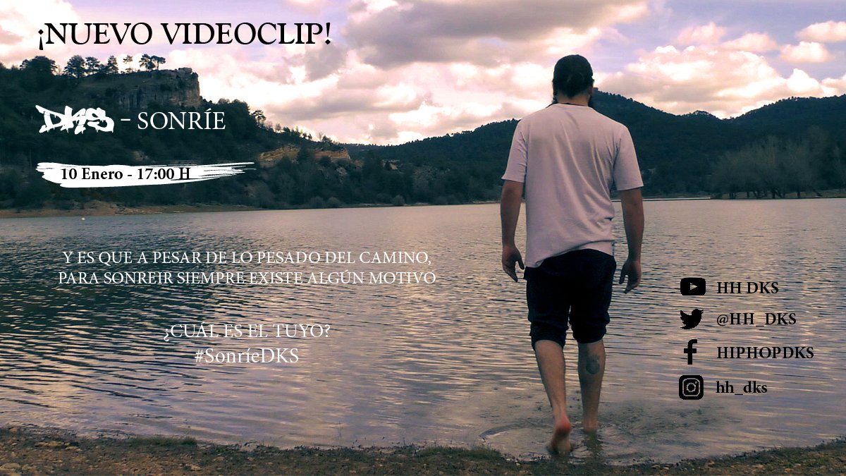HH_DKS's tweet photo. La semana que viene NUEVO VIDEOCLIP :) Compartan con todo el amor posible fotos, comentarios, vídeos... con vuestro motivo para sonreír y #SonrieDKS para llevar las sonrisas más lejos, para sonreír juntos #hhdks #Sonríe #Nuevovideoclip #vida #rap https://t.co/ARXUbnEwsY
