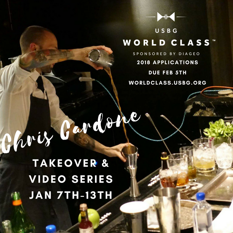 WorldClassUS's tweet image. Want to know more about the World Class journey and application process?  Tune in Jan 7th-13th for daily posts and videos from 2017 US Winner Chris Cardone. For complete rules and application go to worldclass.usbg.org #worldclass2018 #worldclassus #diageoworldclass